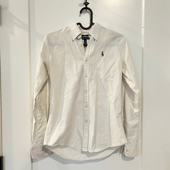 Slim Fit Knit Cotton Oxford Shirt - Picture 2 of 7